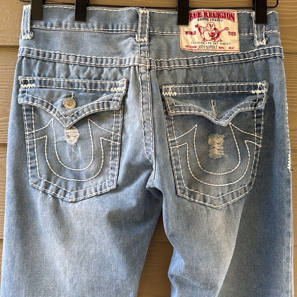 True Religion Joey Super T Light Blue Denim Men's Jeans Size 36 - Picture 6 of 13